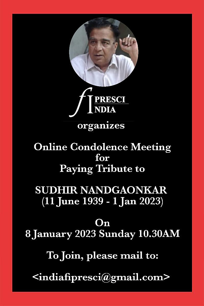For Sudhir Nandgaonkar