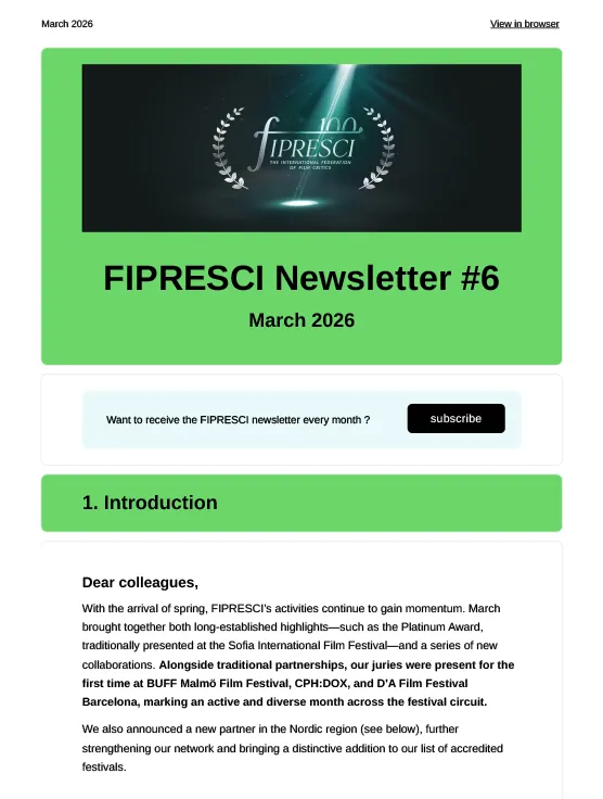 Newsletter #6