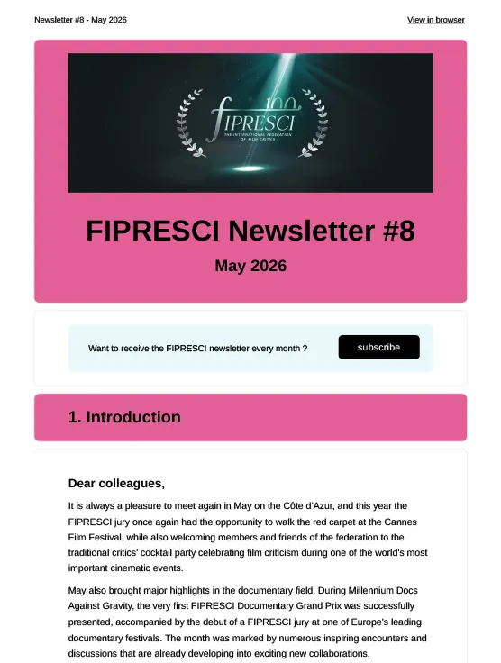 Newsletter #8